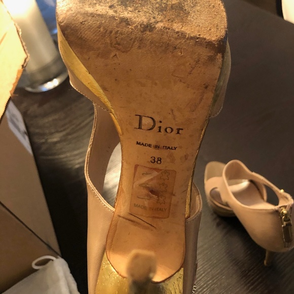 Christian Dior Peep Toe Pumps - Picture 1 of 4